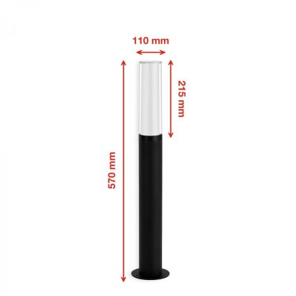 Briloner 311405TF - LED Екстериорна лампа LED/8W/230V IP44 4000K 57 см черен