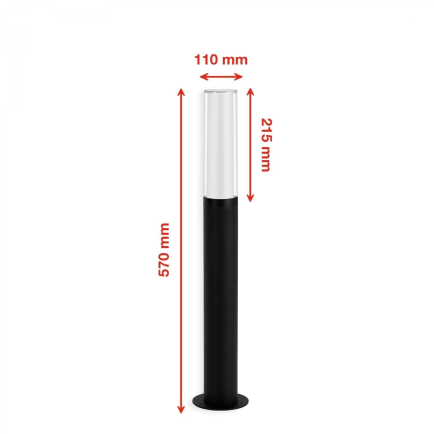 Briloner 311405TF - LED Екстериорна лампа LED/8W/230V IP44 4000K 57 см черен