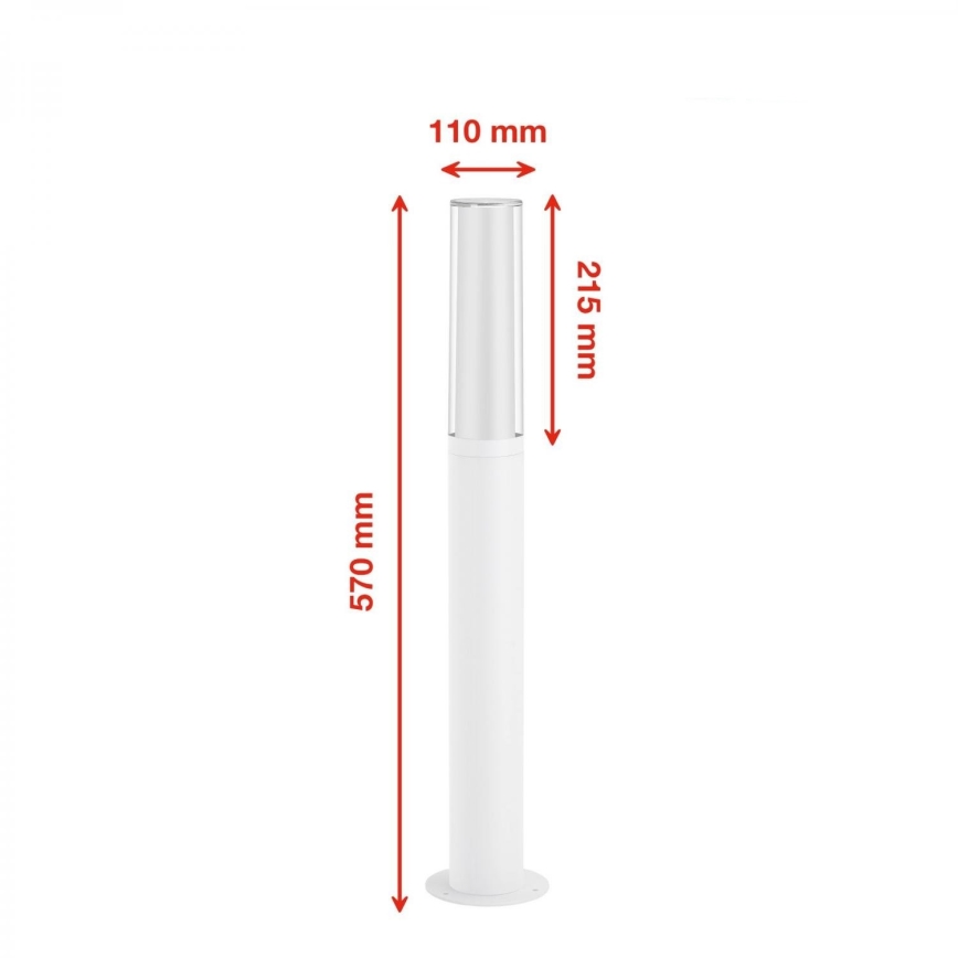 Briloner 311406TF - LED Екстериорна лампа LED/8W/230V IP44 4000K 57 см бял