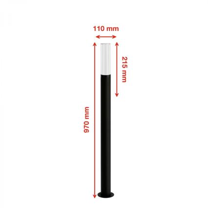 Briloner 311505TF - LED Екстериорна лампа LED/8W/230V IP44 4000K 97 см черен