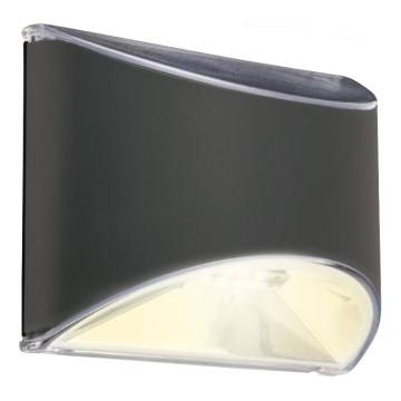 Briloner 3133015 - LED Соларна стенно осветително тяло LED/2W/3.7V IP44 3000K 300 mAh