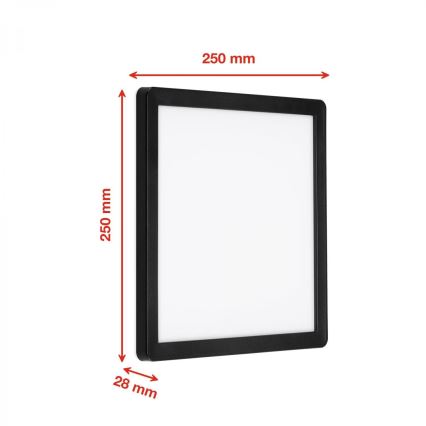 Briloner 313505TF - LED Екстериорен аплик LED/15W/230V IP44 4000K черен