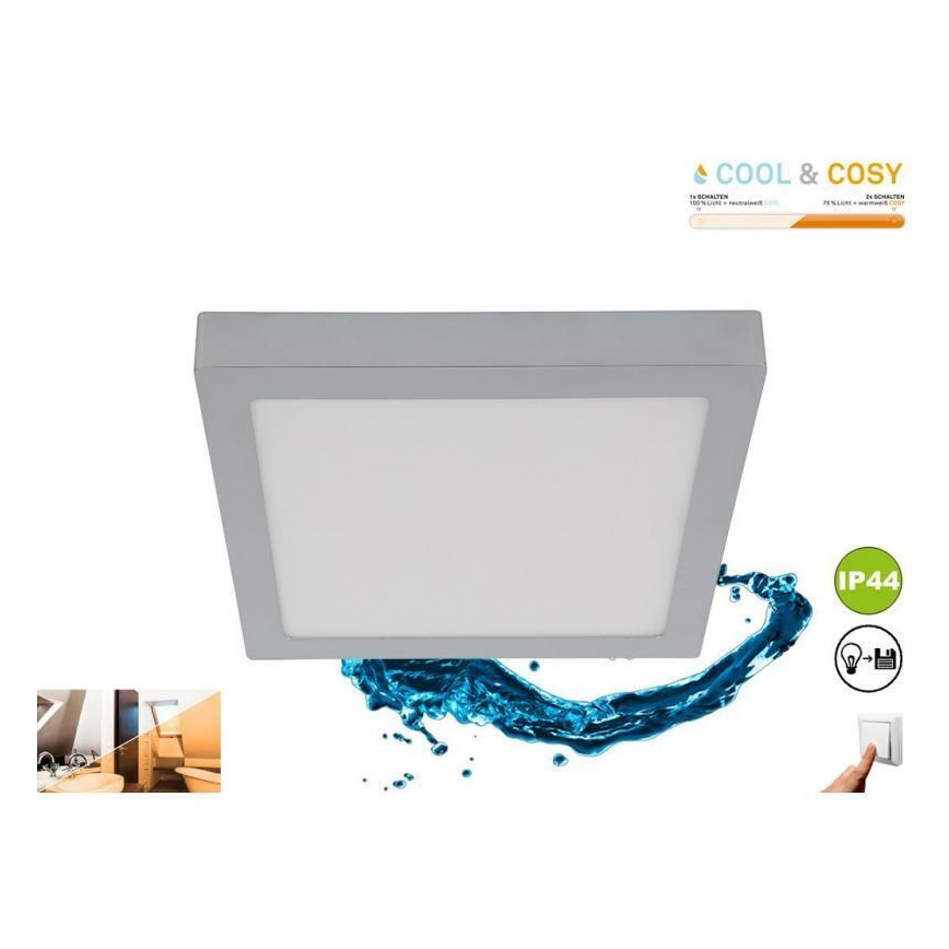Briloner 3142-018 - LED Плафон за баня COOL&COSY LED/21W/230V 2700/4000K IP44