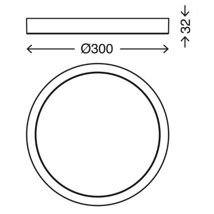 Briloner 3144-018 - LED Димируем плафон за баня COOL&COSY LED/21W/230V 2700/4000K IP44