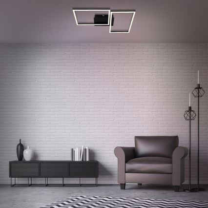 Briloner 3149-018 - LED Димируем повърхностен полилей FRAME 2xLED/15W/230V + дистанционно