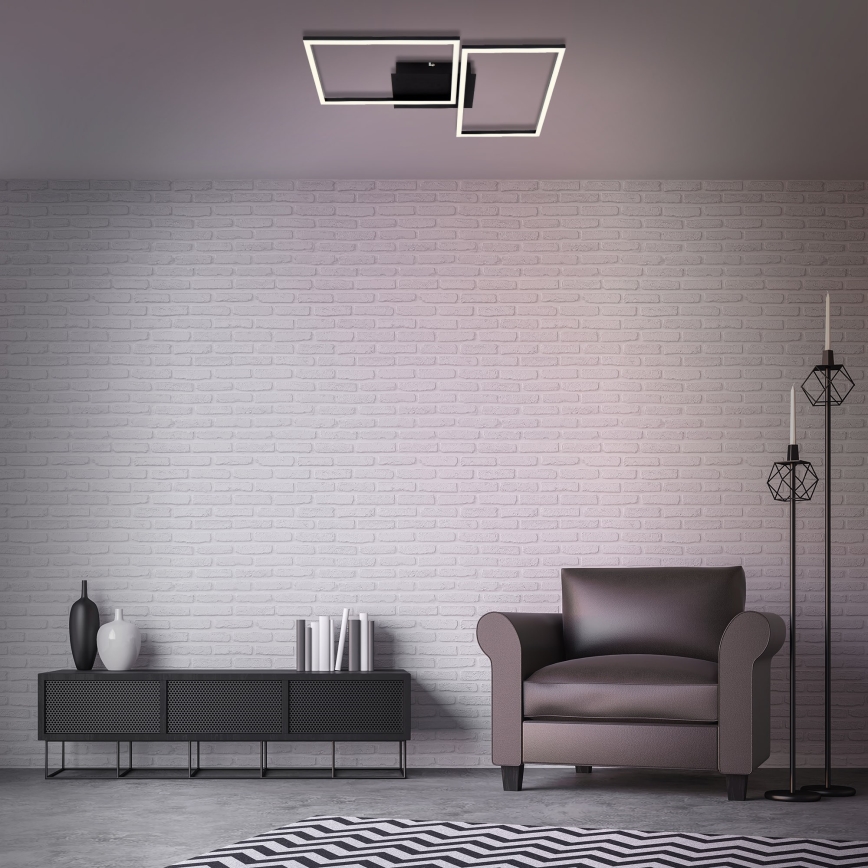 Briloner 3149-018 - LED Димируем повърхностен полилей FRAME 2xLED/15W/230V + дистанционно