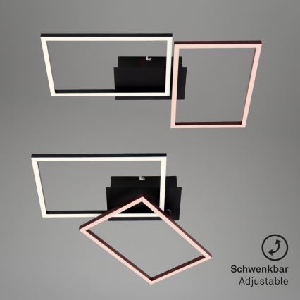 Briloner 3149-018 - LED Димируем повърхностен полилей FRAME 2xLED/15W/230V + дистанционно