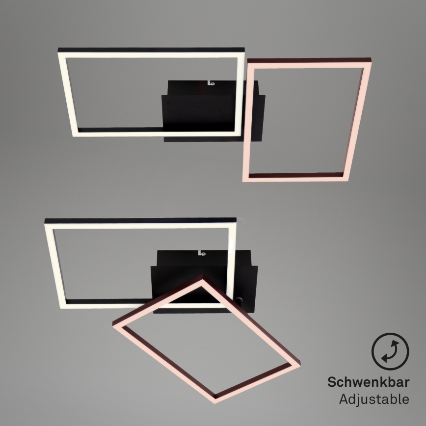 Briloner 3149-018 - LED Димируем повърхностен полилей FRAME 2xLED/15W/230V + дистанционно