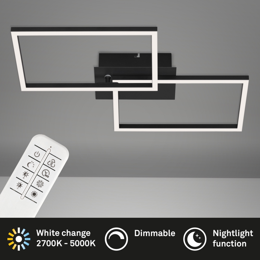 Briloner 3149-018 - LED Димируем повърхностен полилей FRAME 2xLED/15W/230V + дистанционно