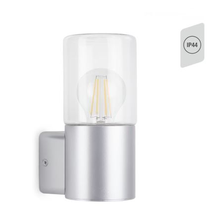 Briloner 320504TF - Екстериорен аплик 1xE27/12W/230V IP44 сребрист