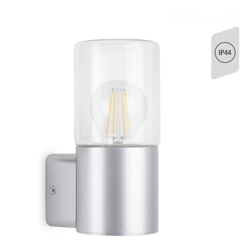 Briloner 320504TF - Екстериорен аплик 1xE27/12W/230V IP44 сребрист