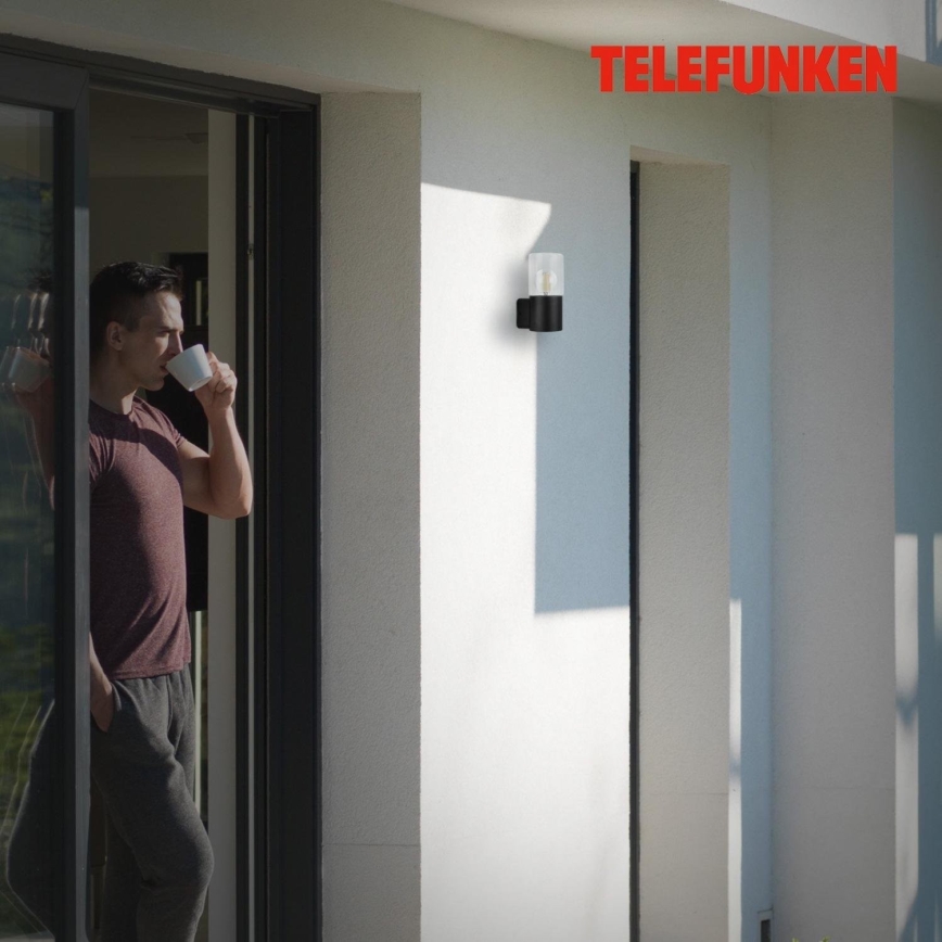 Briloner 320505TF - Екстериорен аплик 1xE27/12W/230V IP44 черен