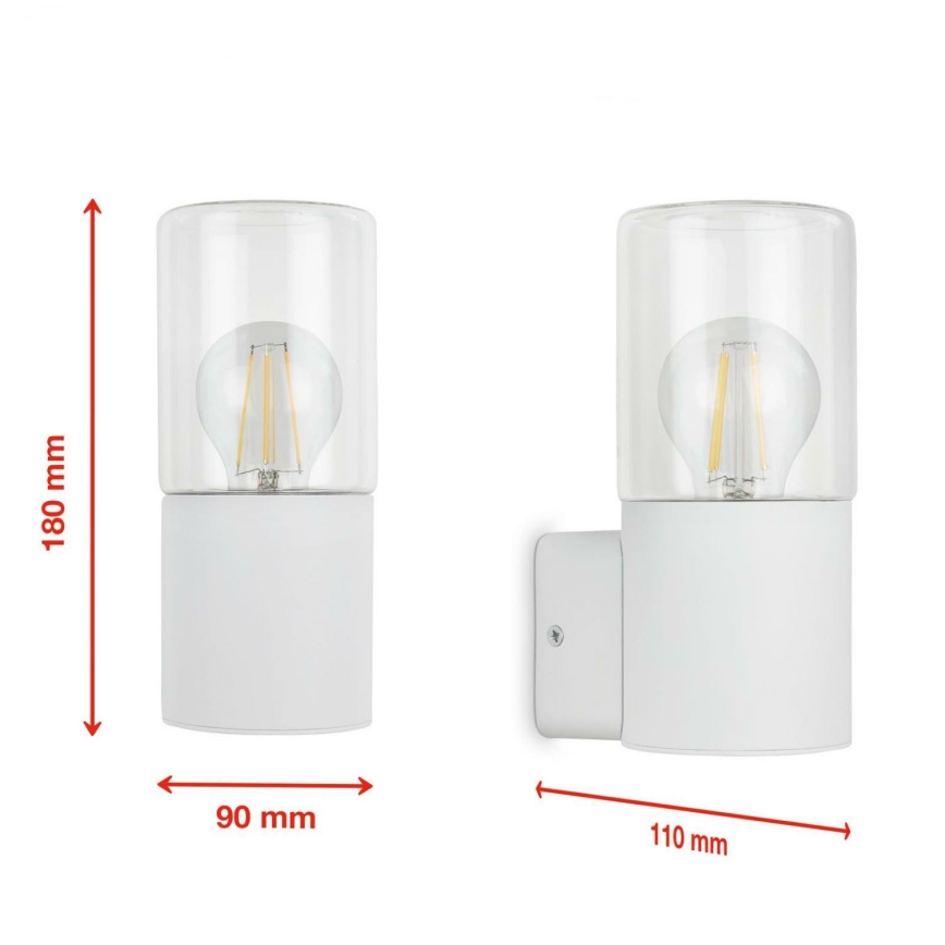 Briloner 320506TF - Екстериорен аплик 1xE27/12W/230V IP44 бял