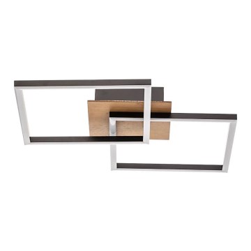 Briloner 3210-014 - LED Димируем плафон FRAME 2xLED/11W/230V кафяв