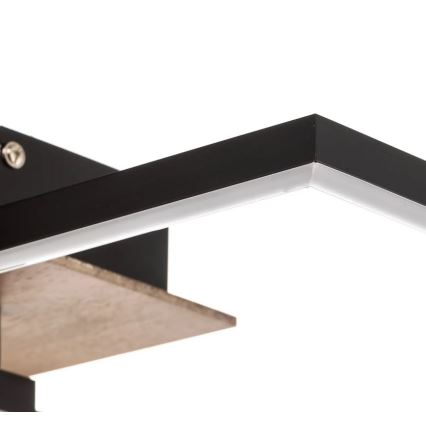 Briloner 3210-014 - LED Димируем плафон FRAME 2xLED/11W/230V кафяв