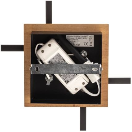 Briloner 3210-014 - LED Димируем плафон FRAME 2xLED/11W/230V кафяв