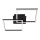 Briloner 3210-015 - LED Димируем плафон FRAME 2xLED/11W/230V черен
