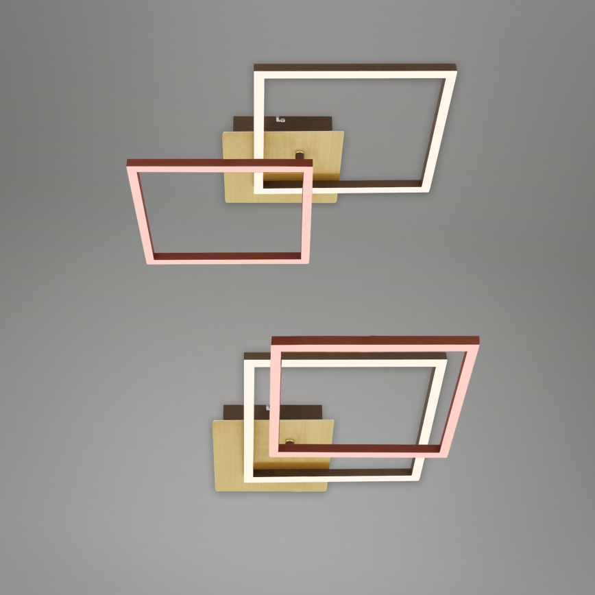 Briloner 3210-017 - LED Димируем плафон FRAME 2xLED/11W/230V златист