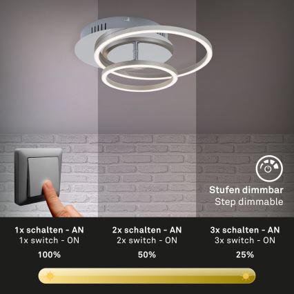 Briloner 3222-018 - LED Димируема лампа FRAMES LED/30W/230V