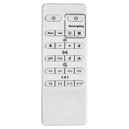 Briloner 3227-015 - LED RGB Димируем плафон със сензор TALENA LED/24W/230V черен + дистанционно управление