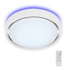 Briloner 3227-016 - LED RGB Димируема лампа със сензор TALENA LED/24W/230V бял + дистанционно управление