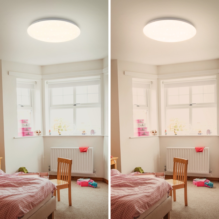 Briloner 3380-116 - LED Димируем плафон STARRY SKY LED/18W/230V 2700/4000K