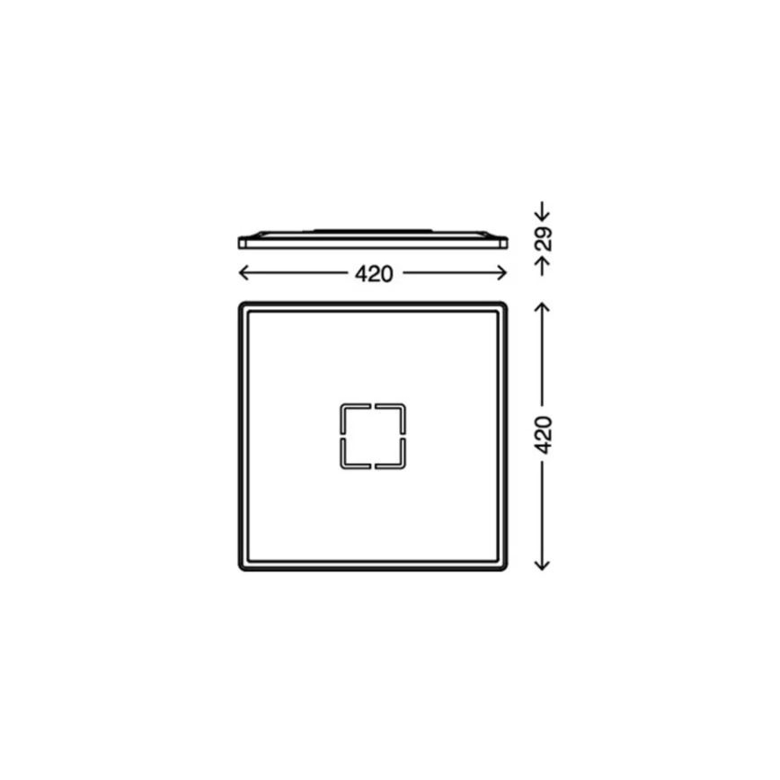 Briloner 3393-015 - LED Лампа FREE LED/22W/230V 42x42 cм