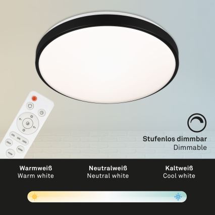 Briloner 3430-015 - LED Димируем плафон MANNY LED/48W/230V + дистанционно управление