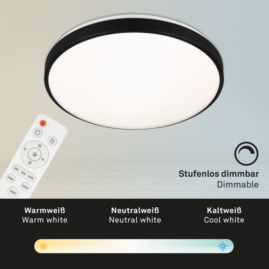 Briloner 3430-015 - LED Димируем плафон MANNY LED/48W/230V + дистанционно управление
