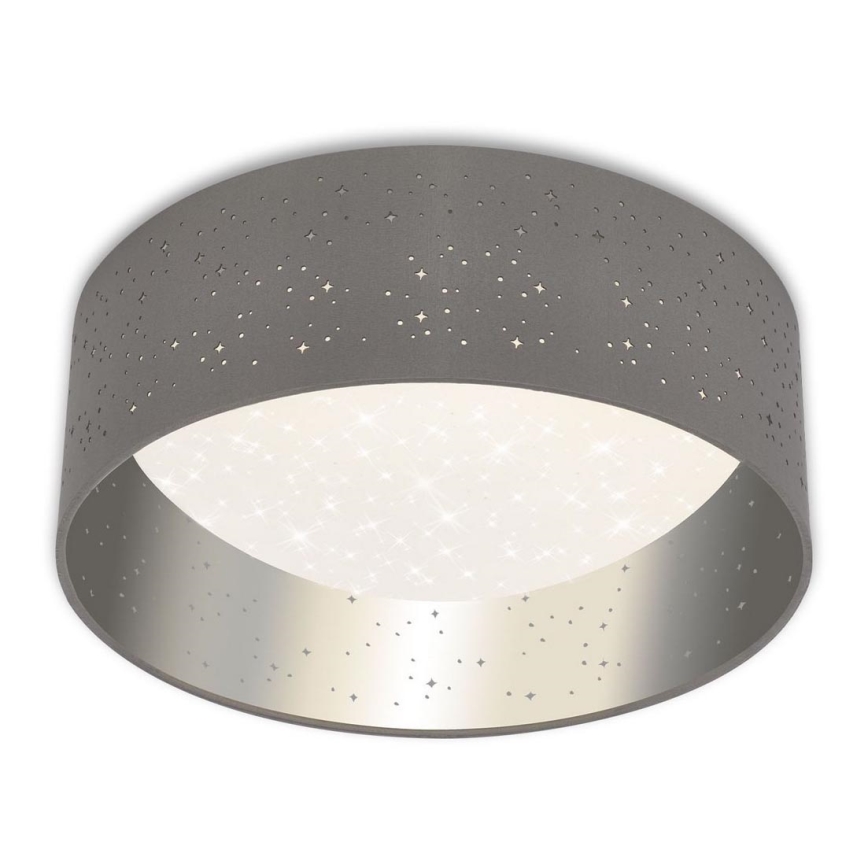 Briloner 3482014 - LED таванно осветително тяло MAILA STARRY LED/12W/230V сиво/сребристо