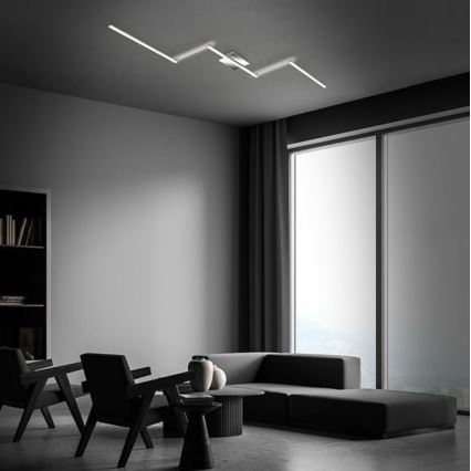 Briloner 3501-018 - LED Полилей за повърхностен монтаж STAFF 5xLED/4,8W/230V матов хром