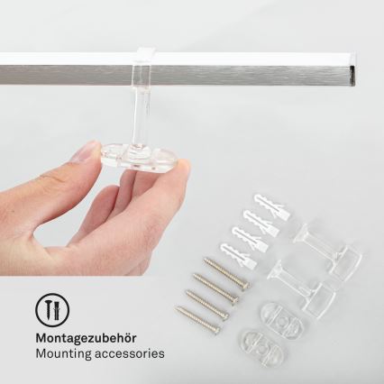 Briloner 3501-018 - LED Полилей за повърхностен монтаж STAFF 5xLED/4,8W/230V матов хром
