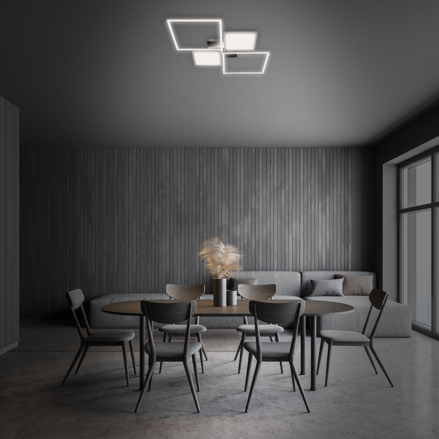 Briloner 3530-018 - LED Димируем полилей за повърхностен монтаж FRAME LED/40W/230V 3000-6500K + дистанционно управление