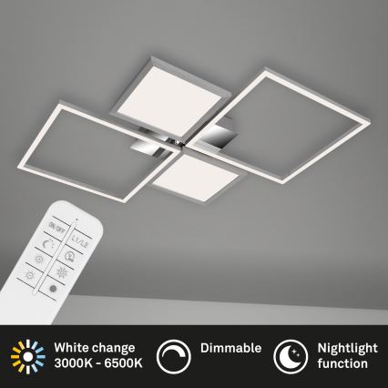 Briloner 3530-018 - LED Димируем полилей за повърхностен монтаж FRAME LED/40W/230V 3000-6500K + дистанционно управление