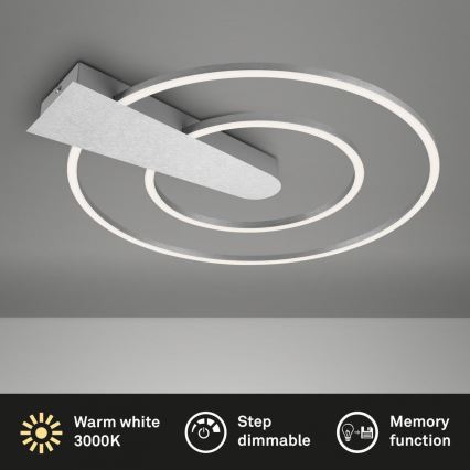 Briloner 3543-018 - LED Димируем плафон NICO LED/25W/230V матов хром