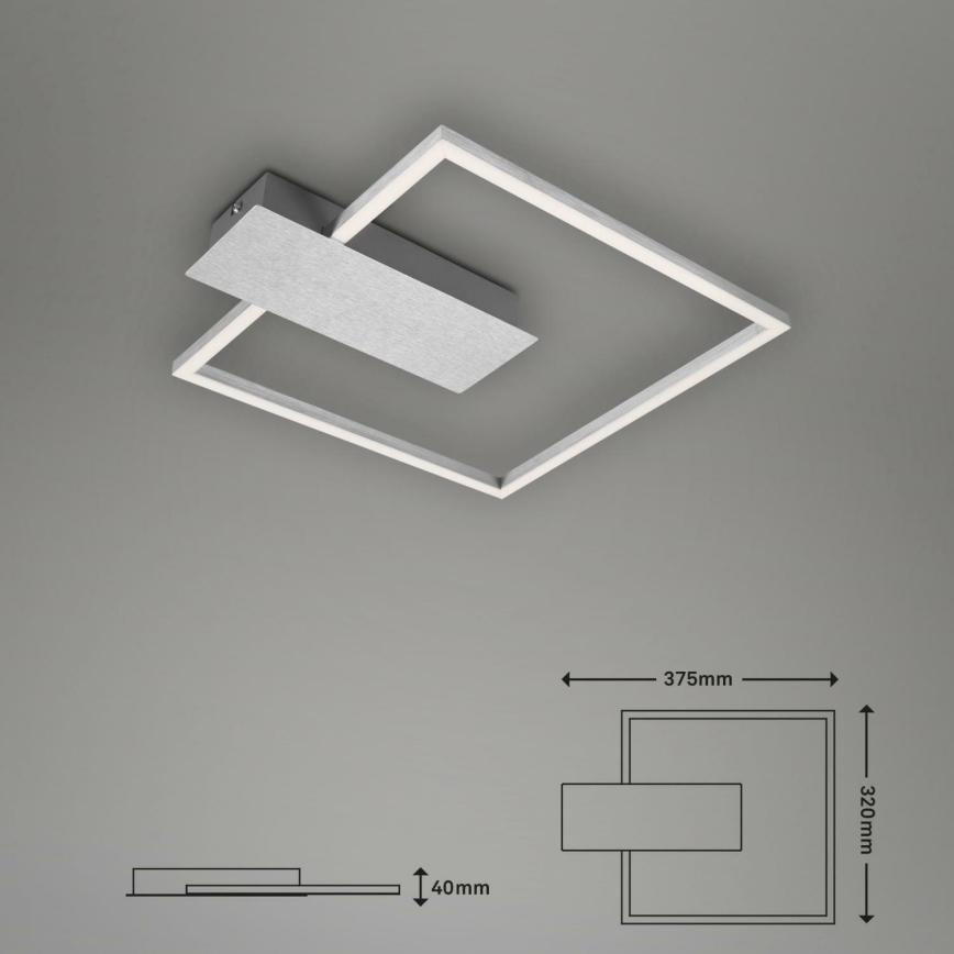 Briloner 3544-018 - LED Димируем плафон NICO LED/12W/230V матов хром