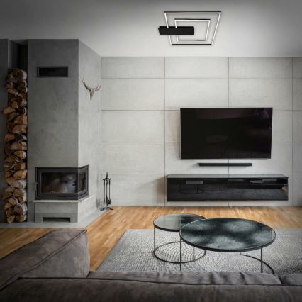 Briloner 3545-015 - LED Димируем плафон NICO LED/25W/230V черен