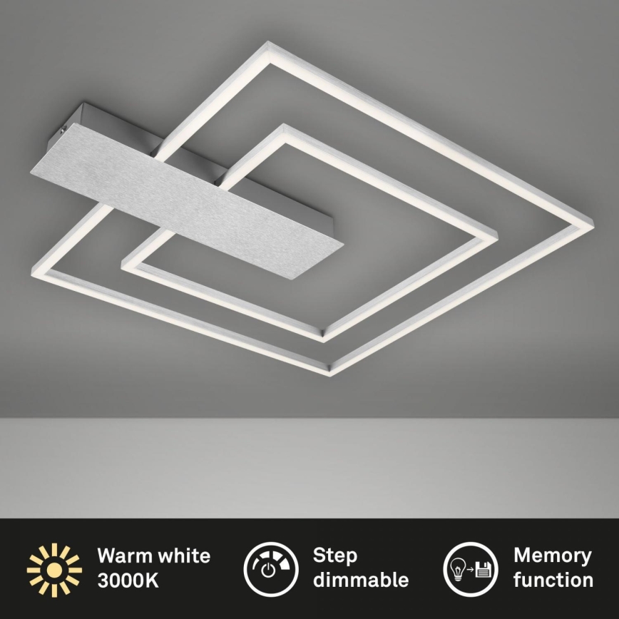 Briloner 3545-018 - LED Димируем плафон NICO LED/25W/230V матов хром