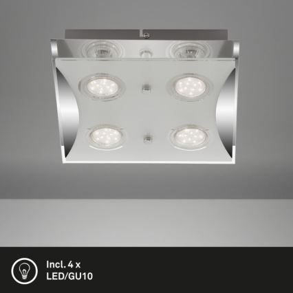 Briloner 3572-048 - LED Плафон FLASH 4xGU10/3W/230V