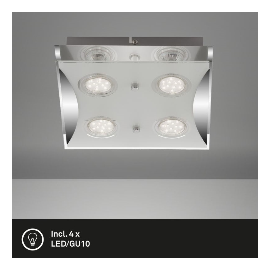 Briloner 3572-048 - LED Плафон FLASH 4xGU10/3W/230V