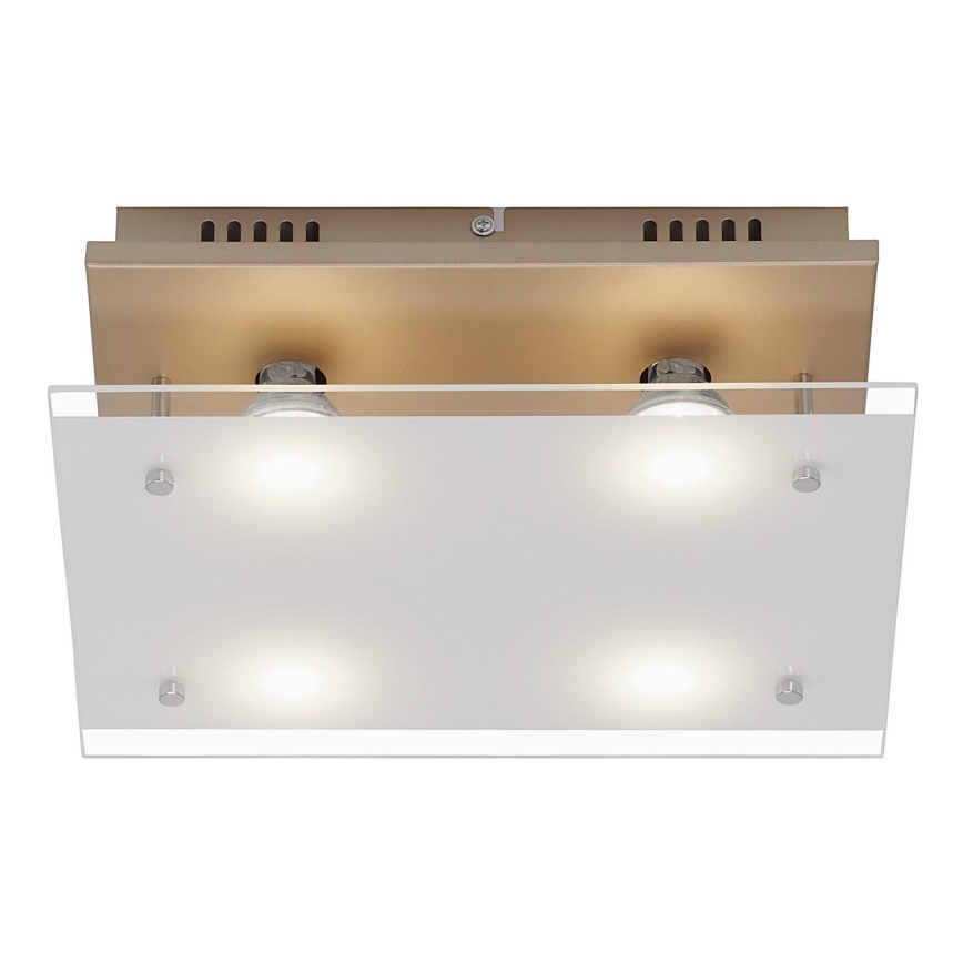 Briloner 3586-047 - LED Плафониера SMART GOLD 4xGU10/4W/230V