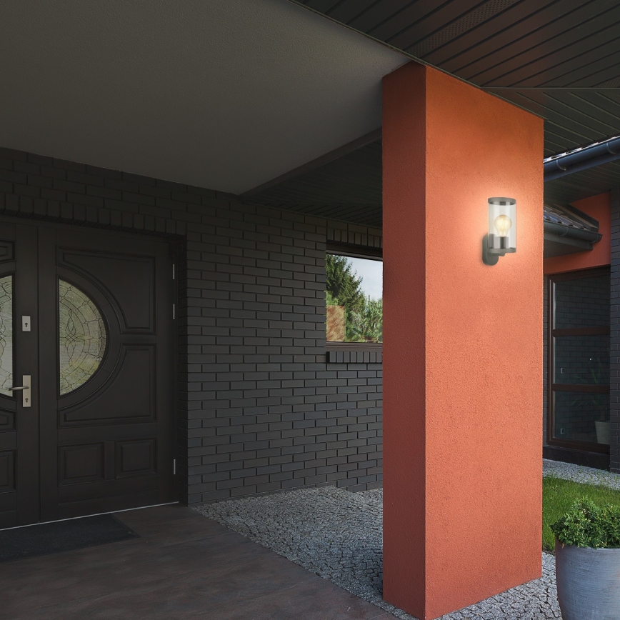 Briloner 3600-015 - Екстериорен аплик KAIRO 1xE27/12W/230V IP44 черен