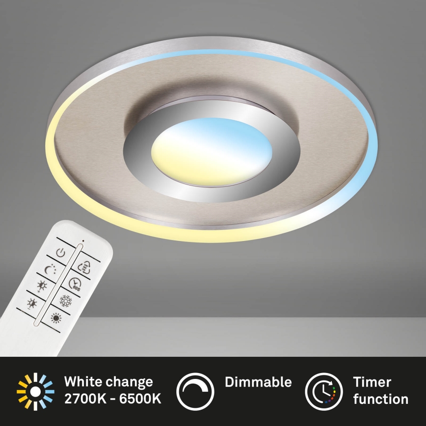Briloner 3640-012 - LED Димируем плафон LED/25W/230V 2700-6500K + дистанционно управление