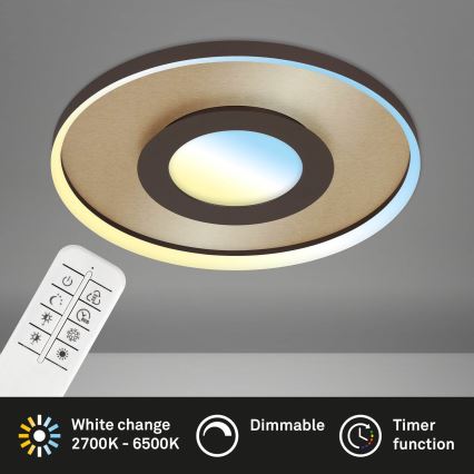 Briloner 3640017 - LED Димируем плафон FRAME LED/25W/230V 2700-6500K + дистанционно управление