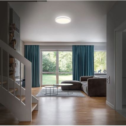 Briloner 3642-416 - LED Плафон за баня SLIM LED/19W/230V IP44 бял