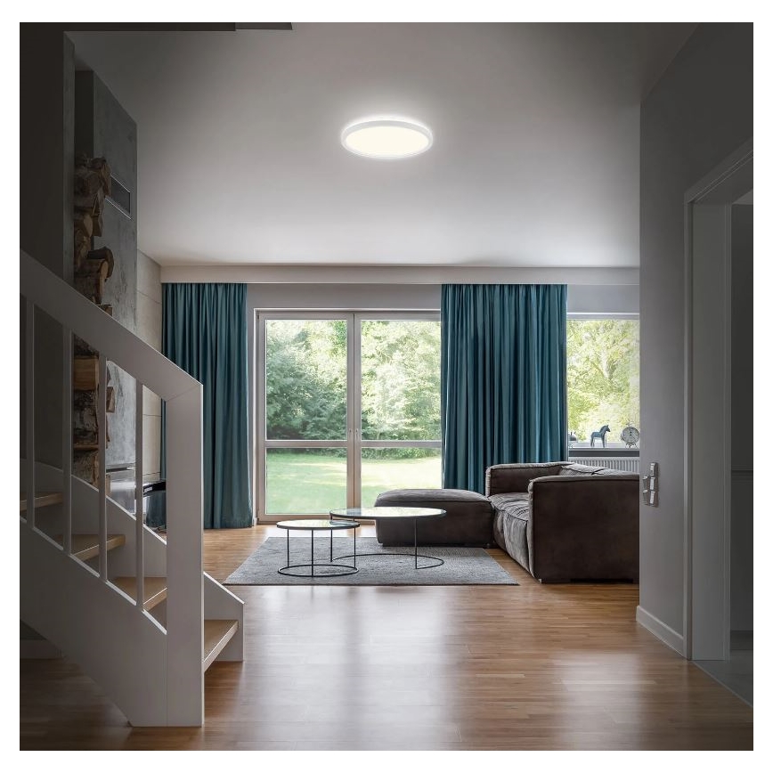 Briloner 3642-416 - LED Плафон за баня SLIM LED/19W/230V IP44 бял