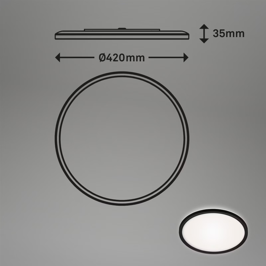 Briloner 3643-415 - LED Плафон за баня LED/22W/230V IP44 4000K