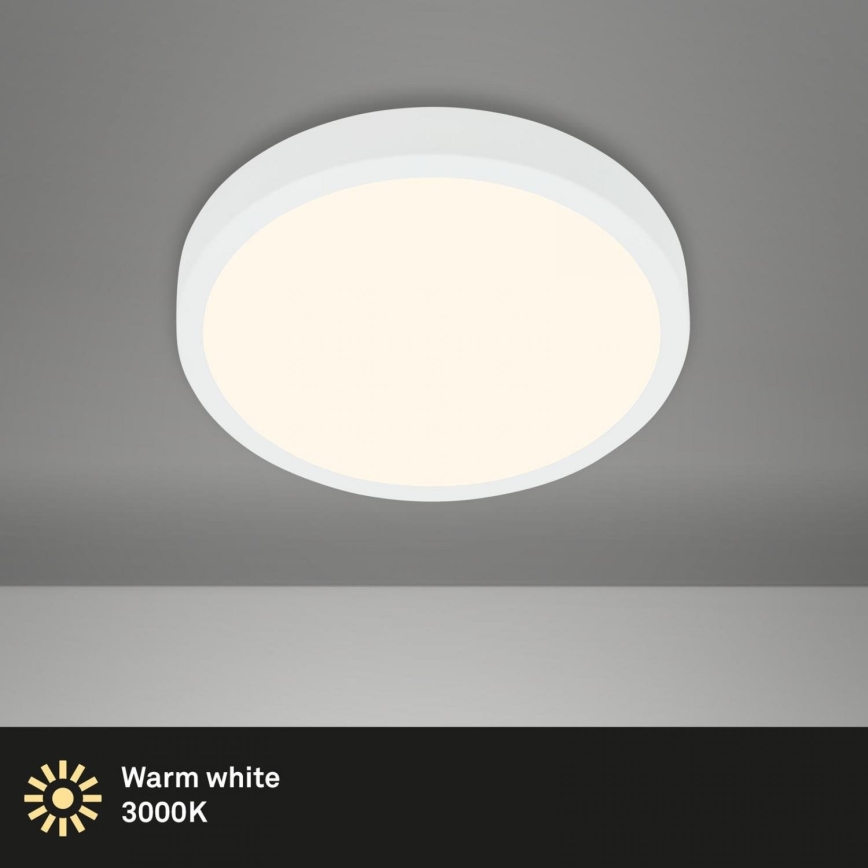 Briloner 3700-016 - LED Плафониера RUNA LED/16W/230V 3000K Ø 28 см бял