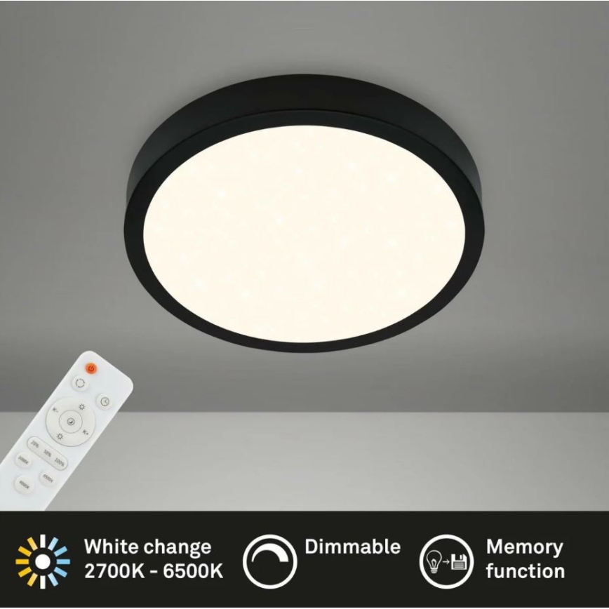 Briloner 3701-015 - LED Димируем плафон RUNA LED/18W/230V 2700-6500K + дистанционно управление