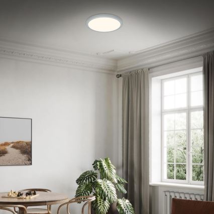 Briloner 3703-014 - LED Плафониера RUNA LED/24W/230V 3000K Ø 38 см сребрист